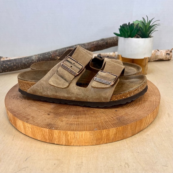 Birkenstock Arizona Soft Footbed Sandals – Women’s 6 / EU 37 – Tan Oiled Leather - Picture 9 of 15